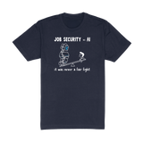 Job Security vs AI Tee - White