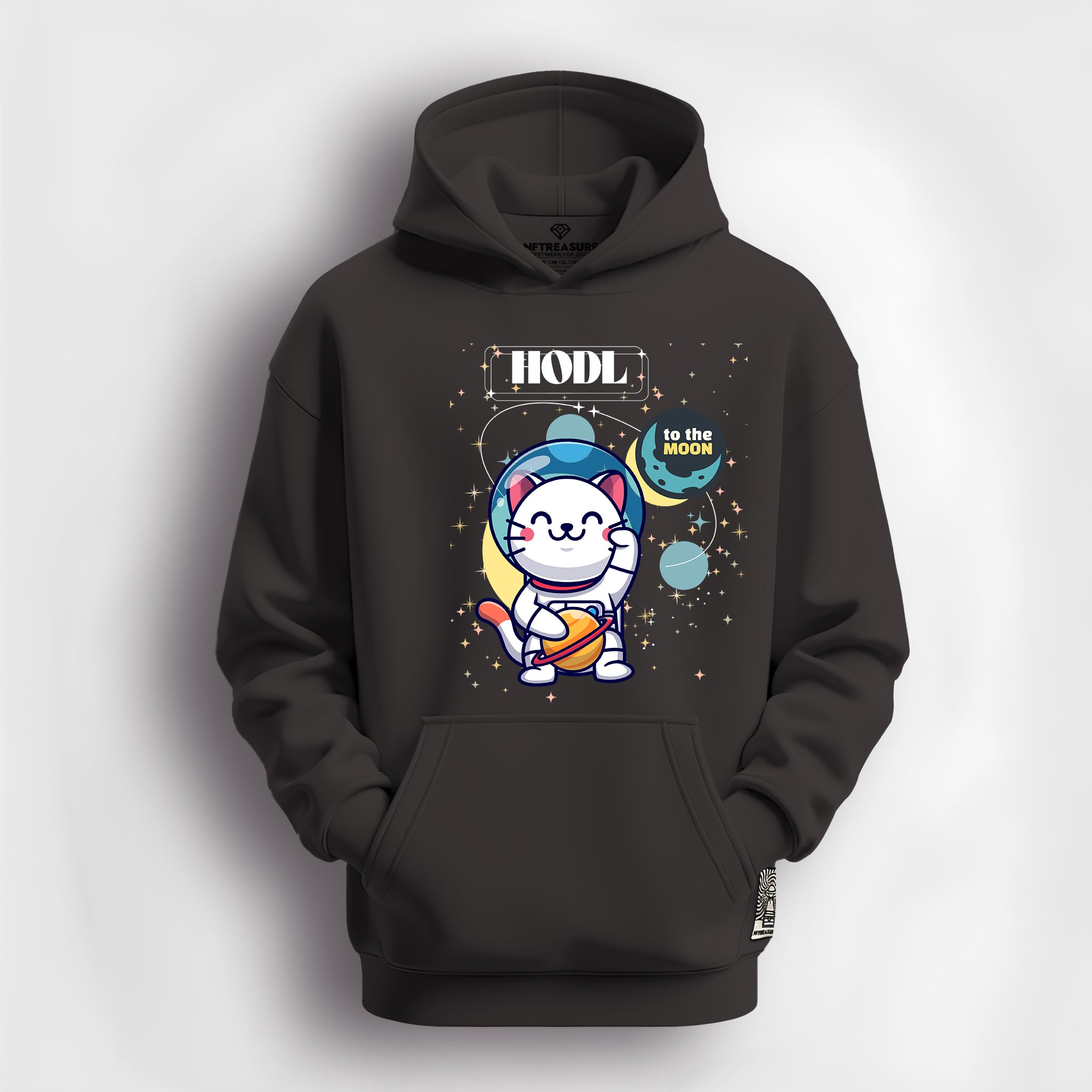 To The Moon Cat Hoodie