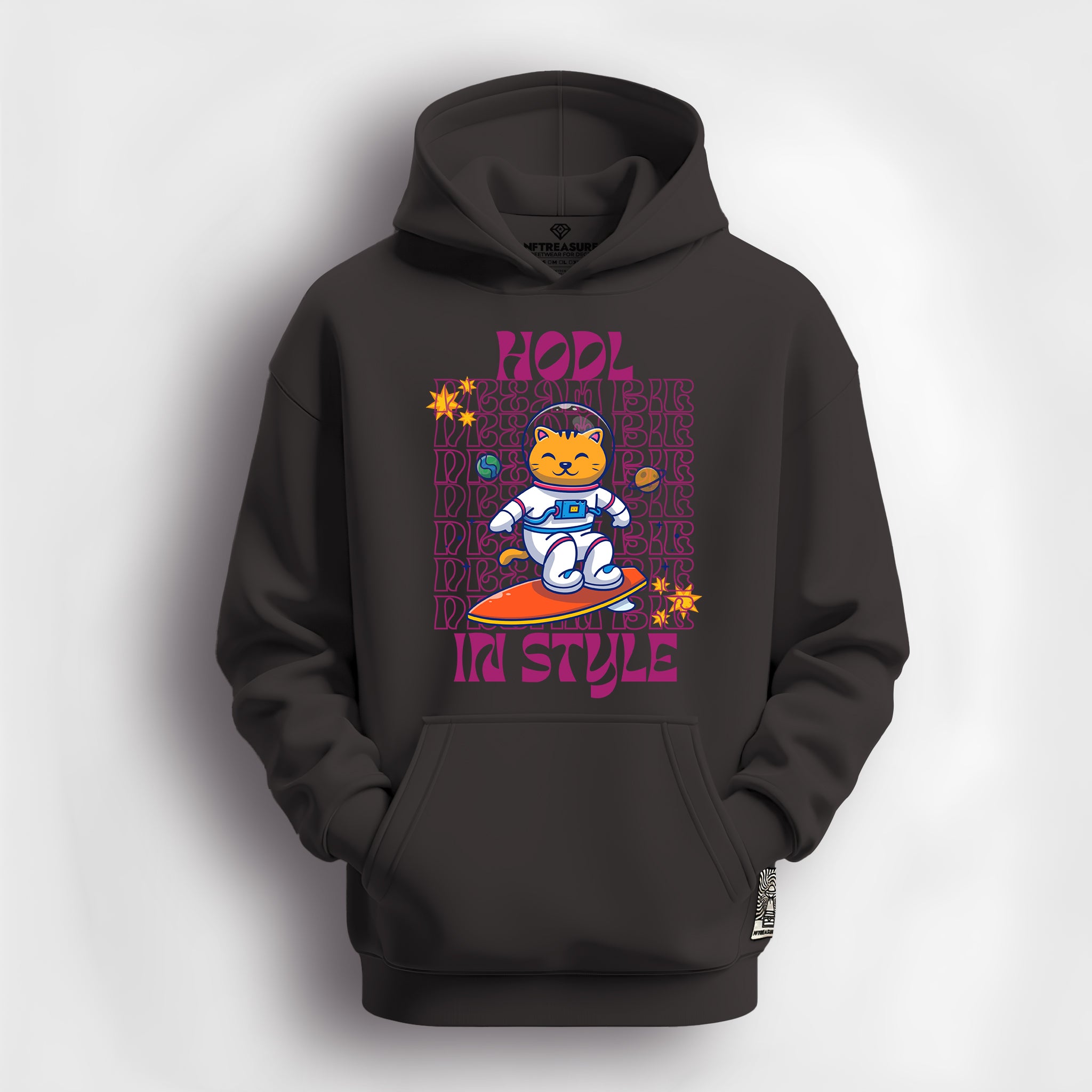 Surfing cat Hoodie
