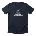 My Code Works navy tee