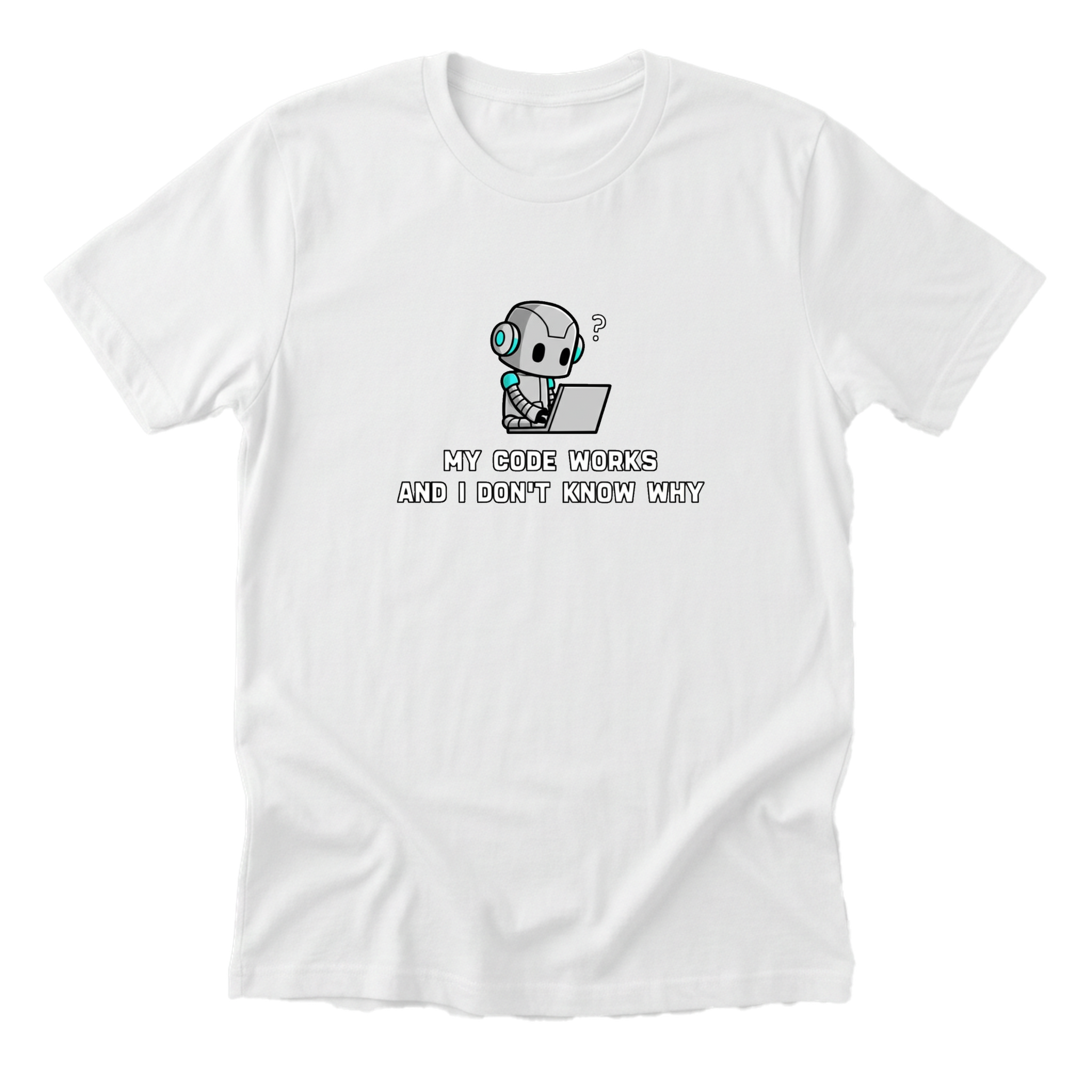 My Code Works white tee