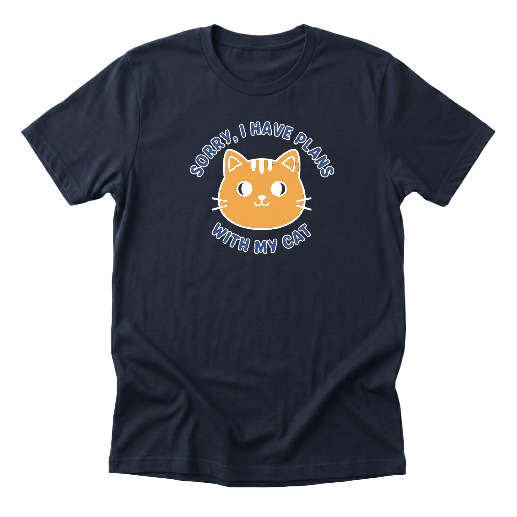 sorry-i-have-plans-with-my-cat navy-flat