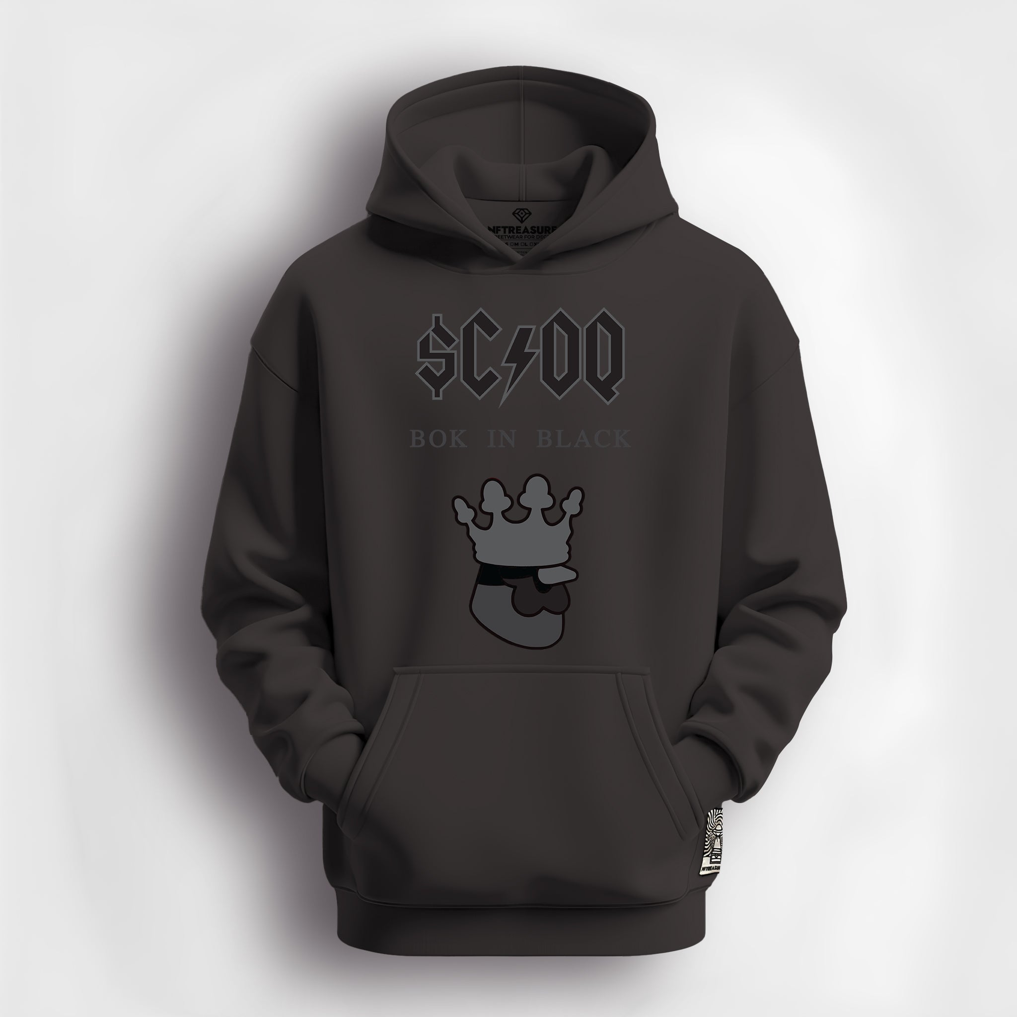 $ COQ inu hoodie - BOK in black
