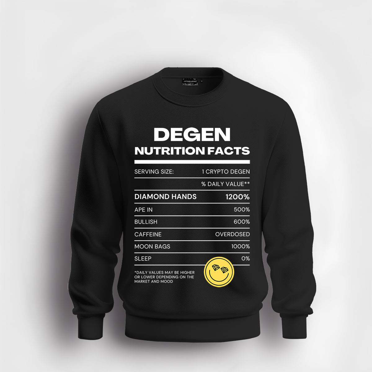 Degen Nutrition Facts B/B Sweatshirt