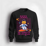Surfing cat Sweatshirt