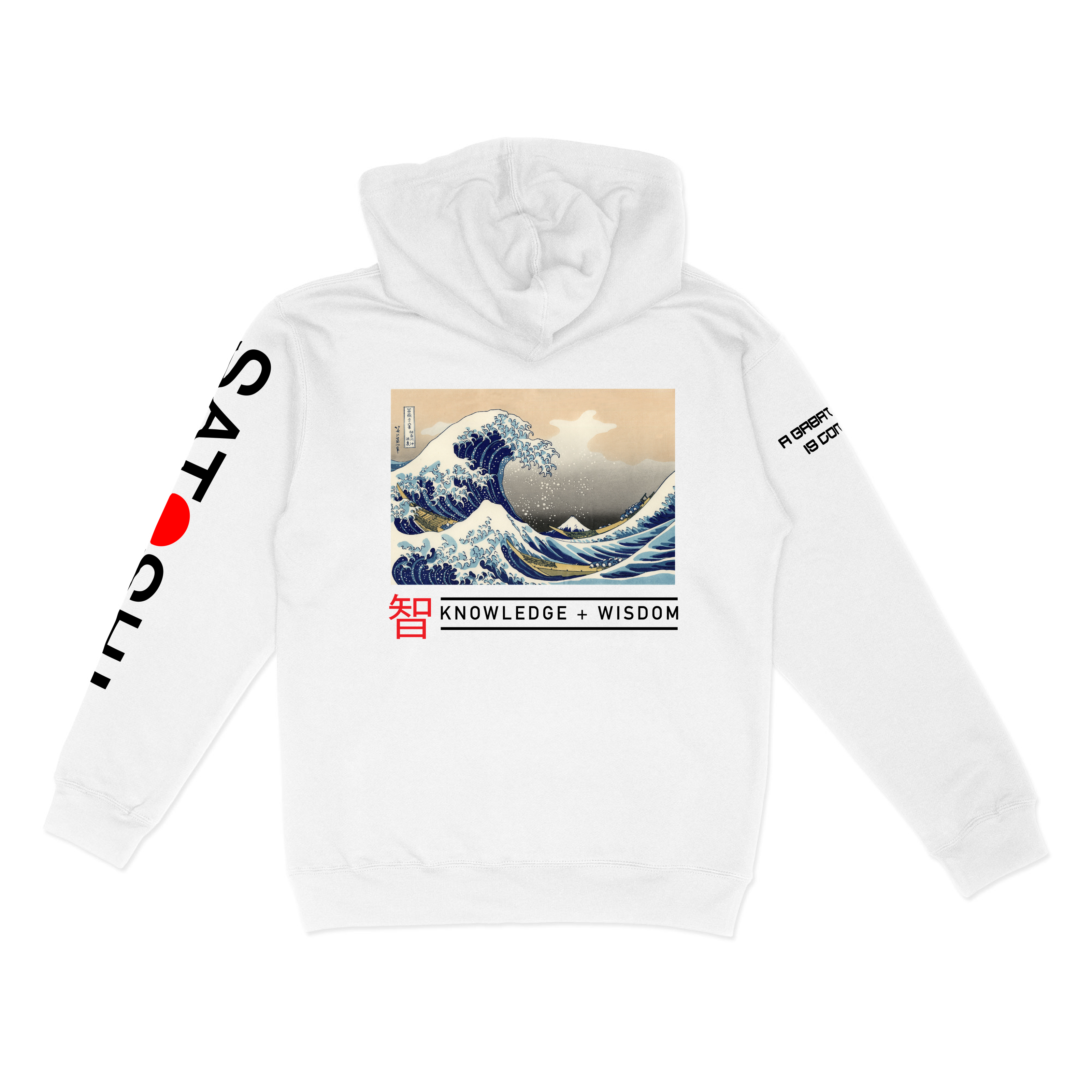 Satoshi Nakamoto Bitcoin Hoodie – A Great Wave is Coming