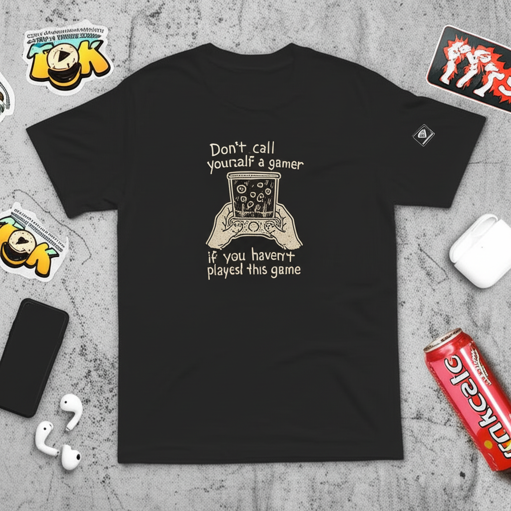 old-school-gamer lifestyle mockup