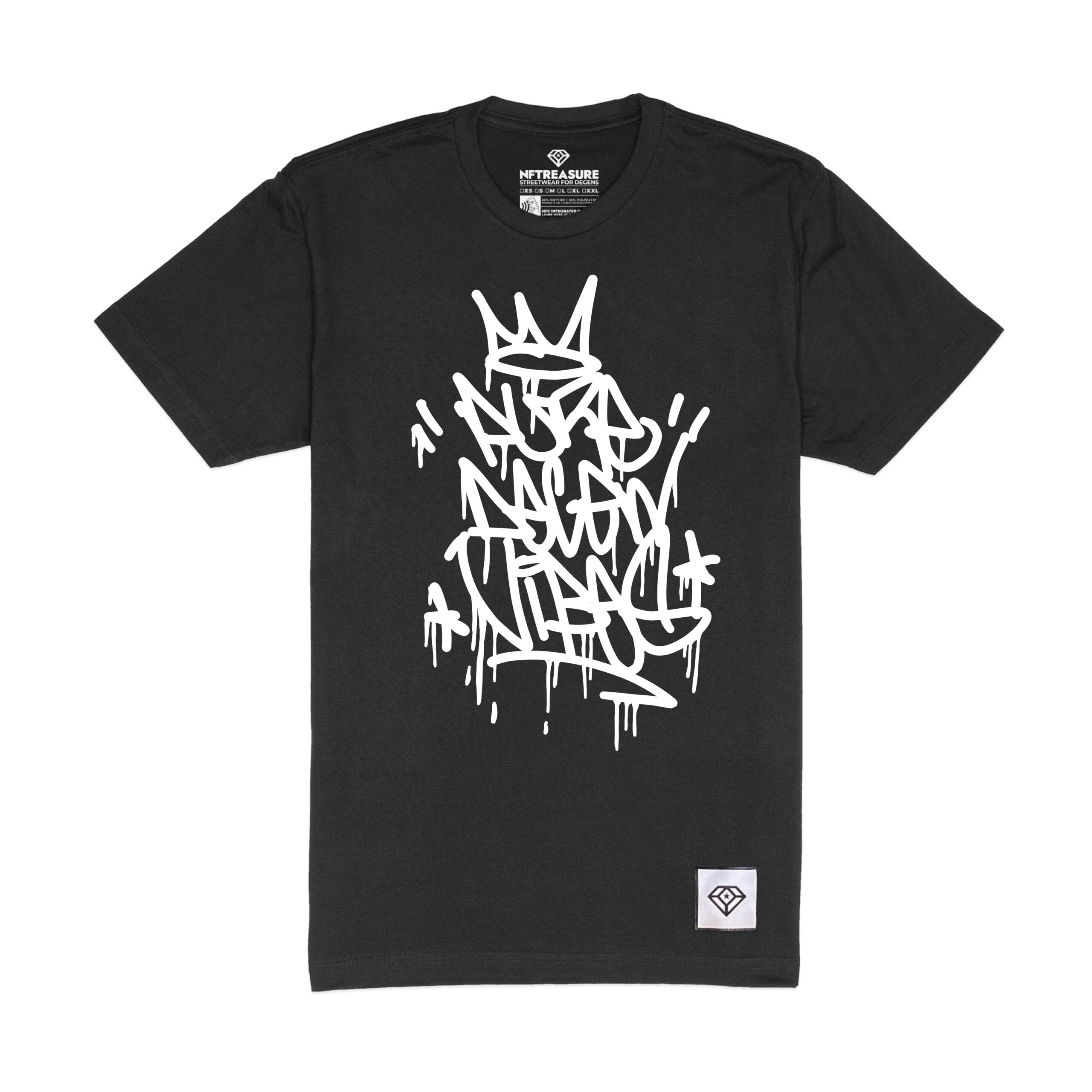 Pure Degen Tag style Graffiti T-shirt