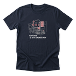 PewPewDie Is An AI Engineer Now Tee navy mockup