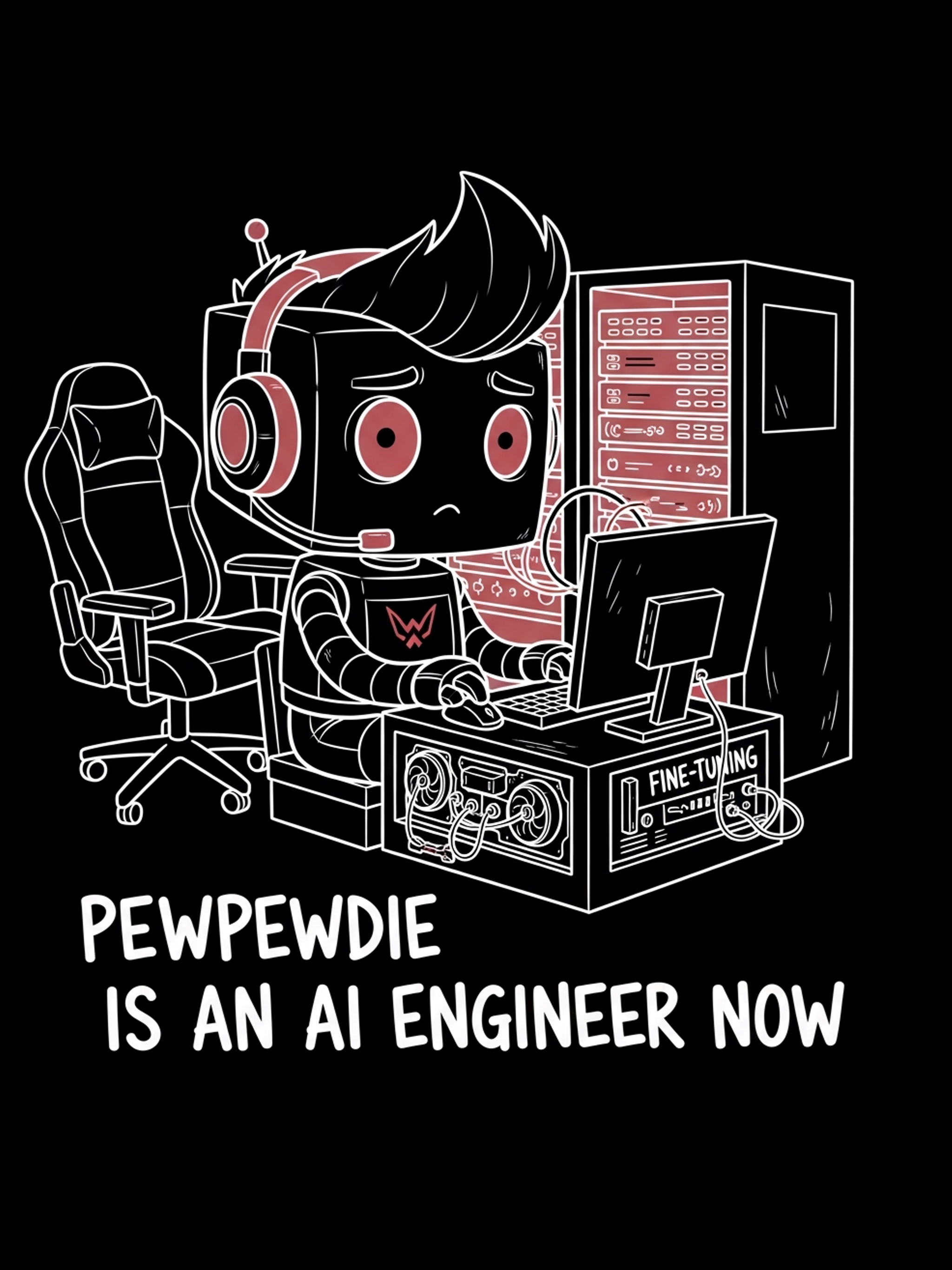 PewPewDie Is An AI Engineer Now Tee punchin