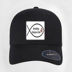 Smoking Chicken Fish Curved Patch Hat