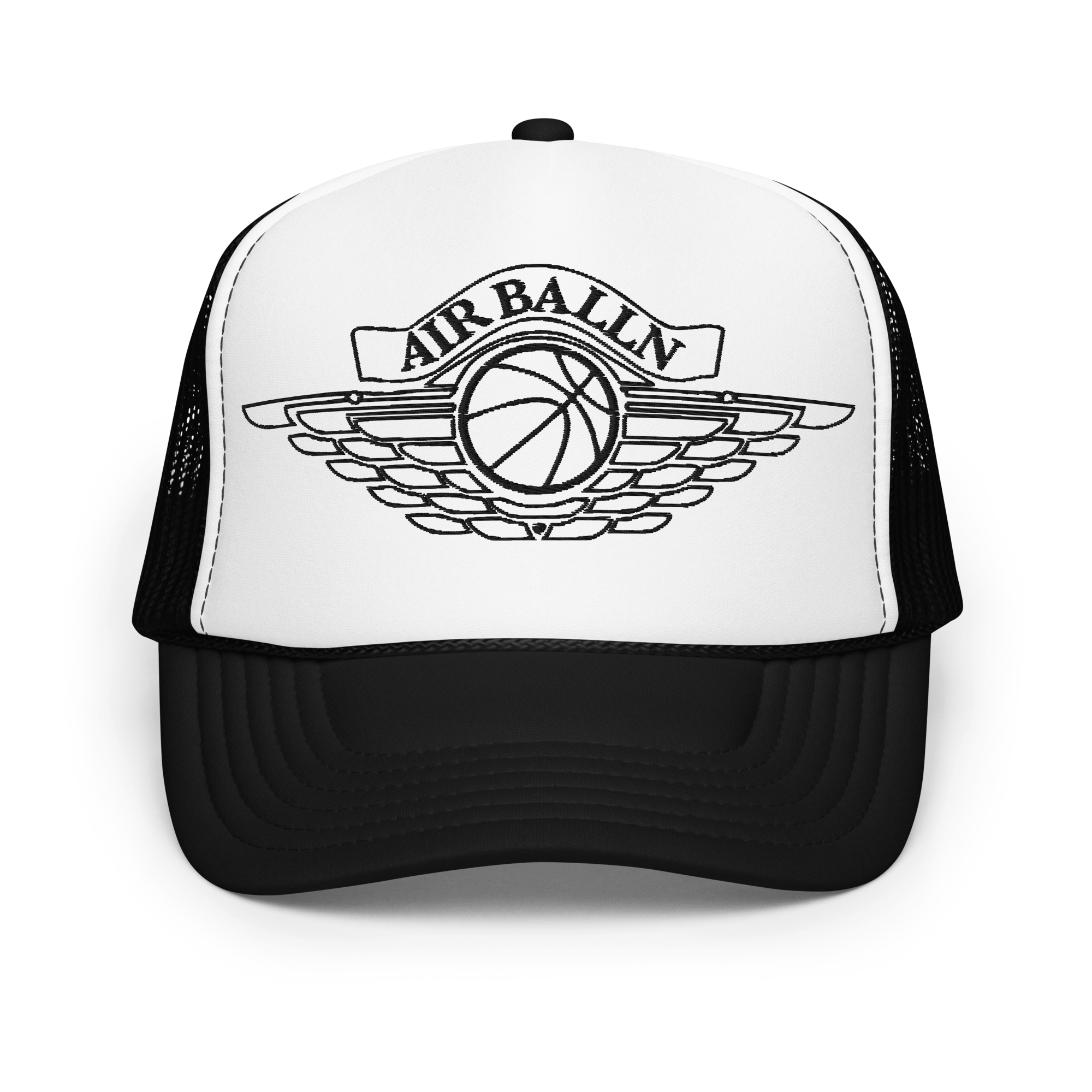 Air $BALLN Snapback Trucker Cap White/Black