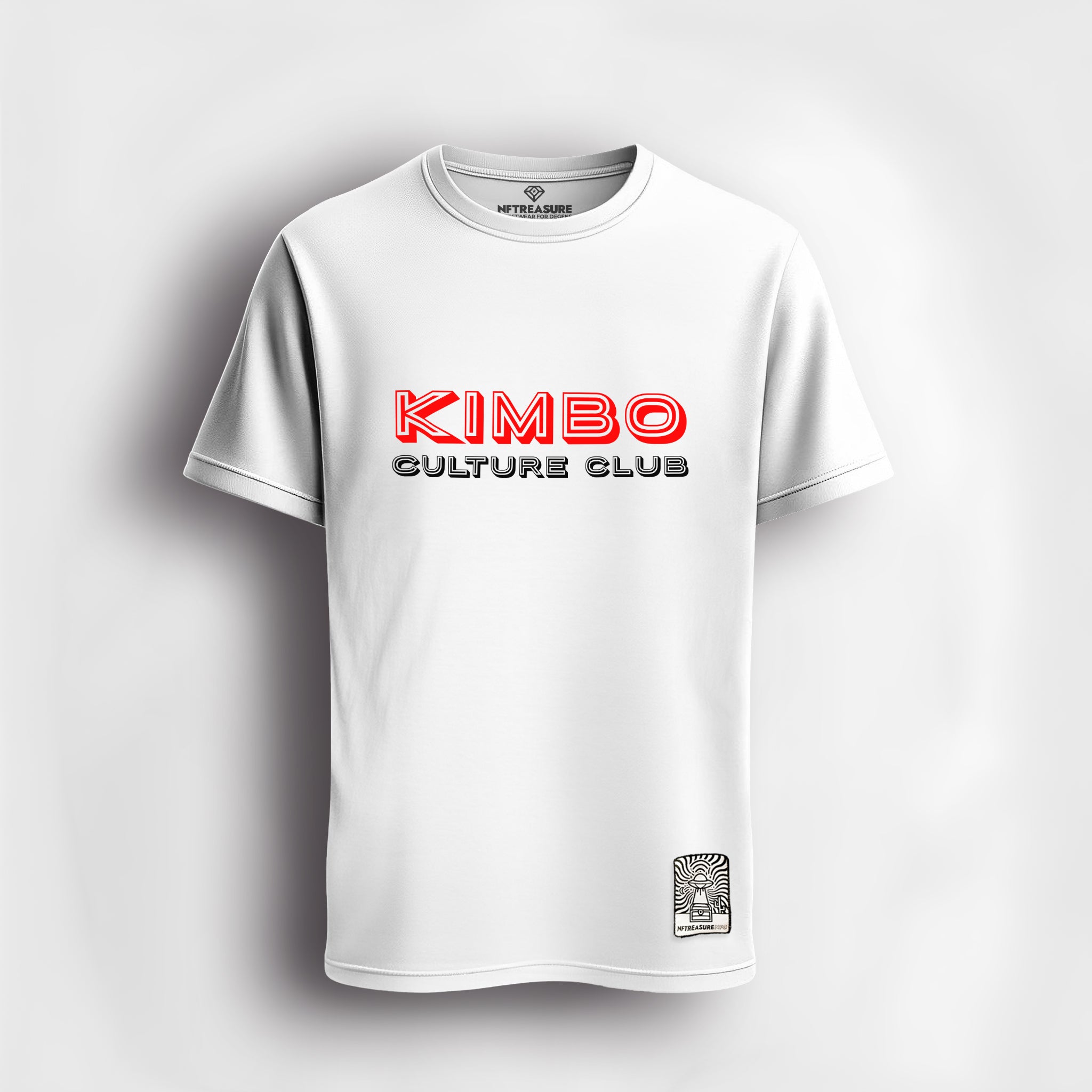 Kimbo-Culture-Club-White-NFTreasure-T-shirt-Front