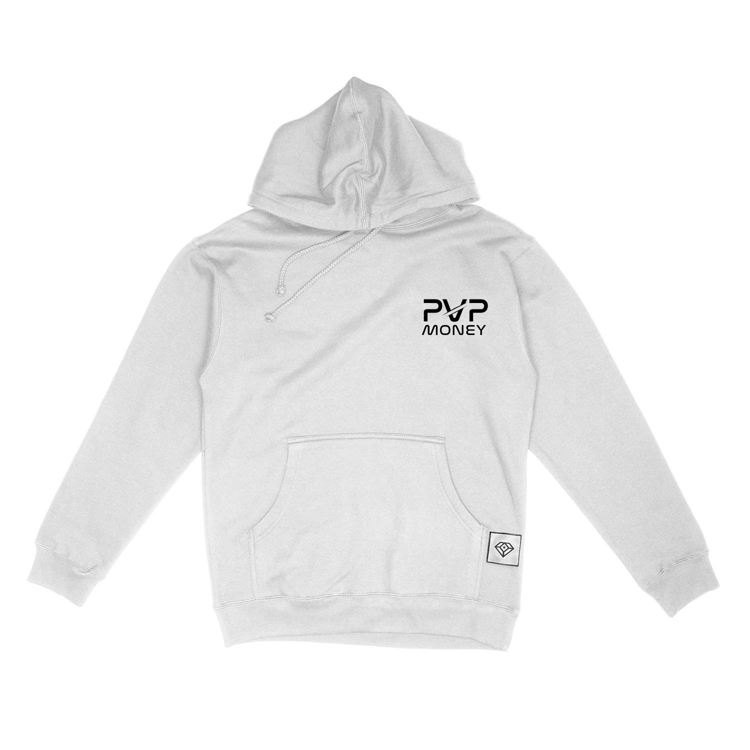 PVP Money Silver Logo Hoodie - Front & Back