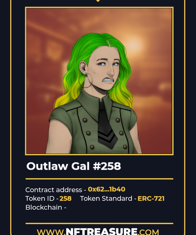 Outlaw Gal Test Card
