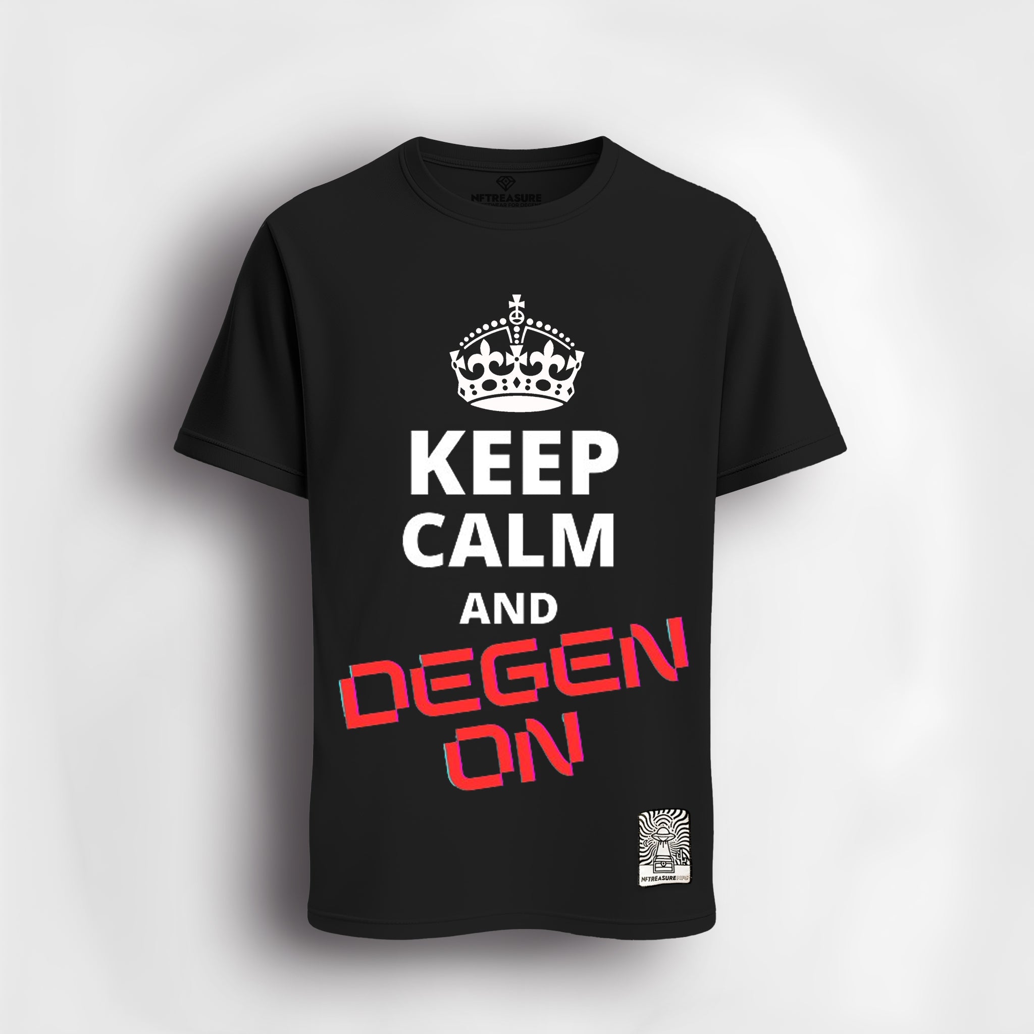 keep calm and degen on tshirt