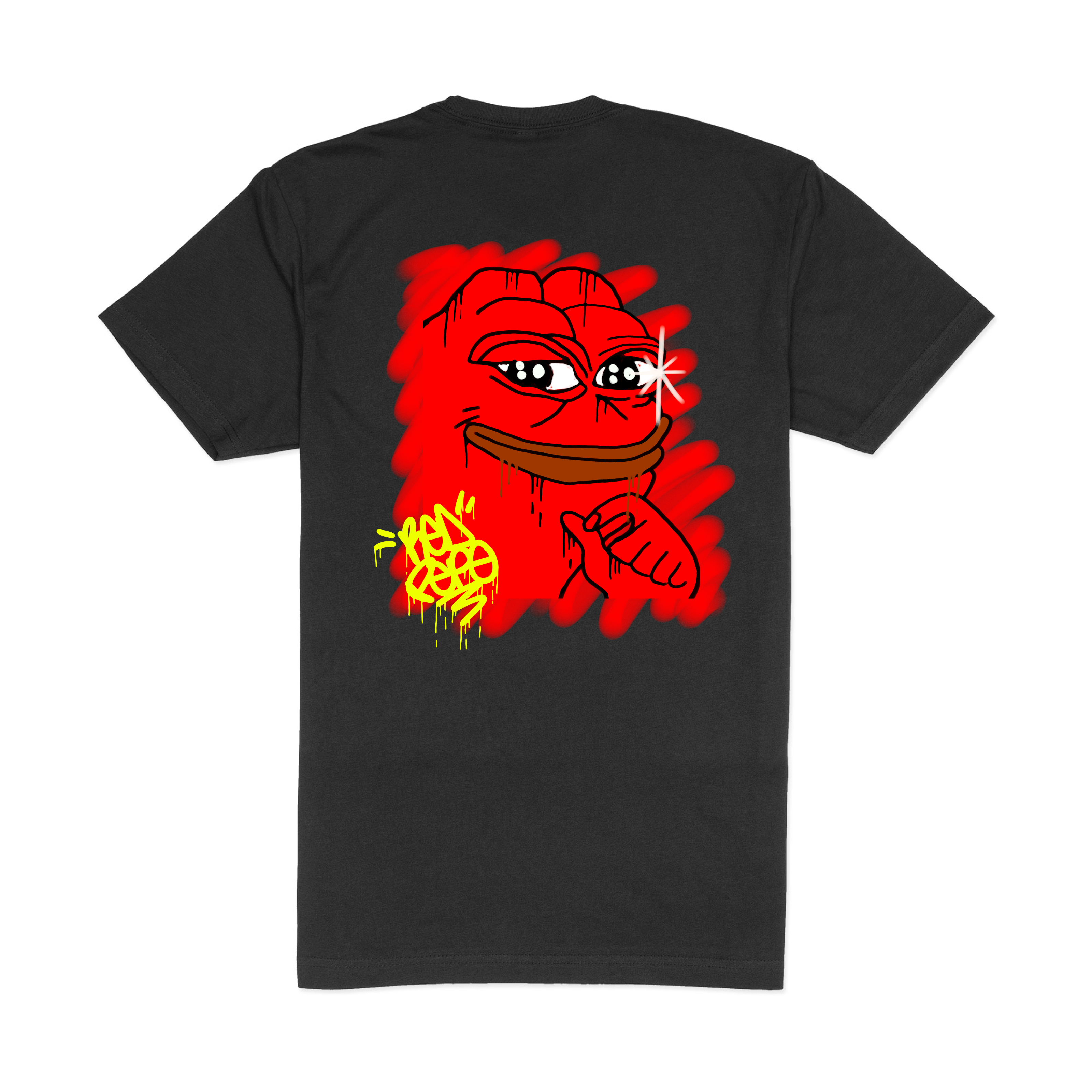 Red Pepe Gud Graffiti T-shirt