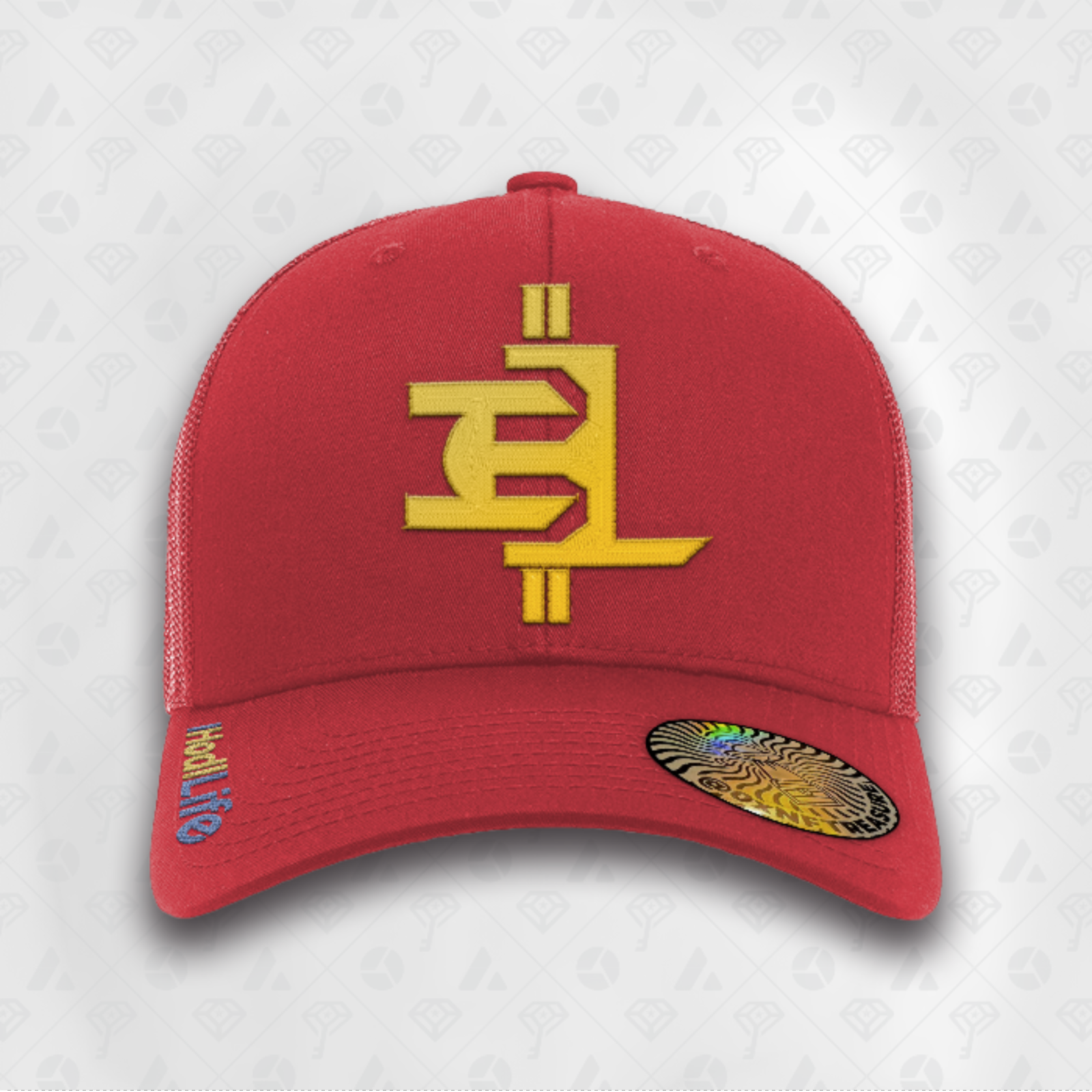 Red, IHL Curved Brim Smart Hat