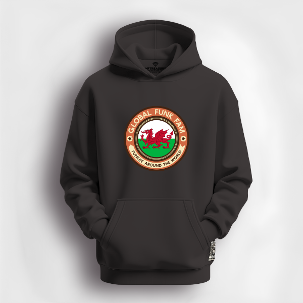 GFF Wales/Cymru Flag Logo Hoodie