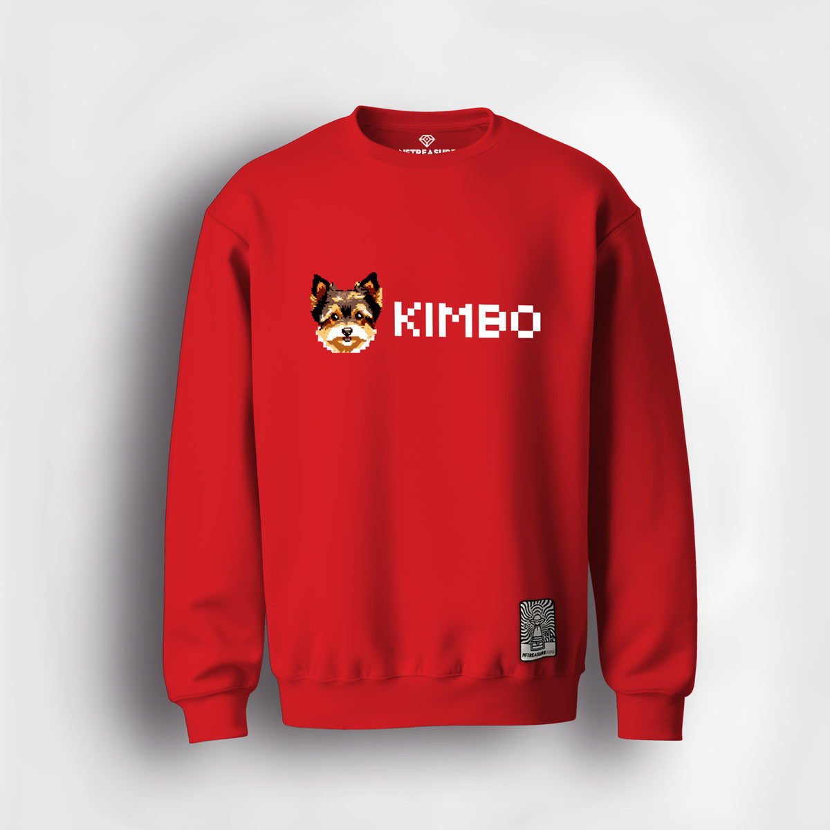 Kimbo-Logo-Red-Sweater-NFTreasure-Front