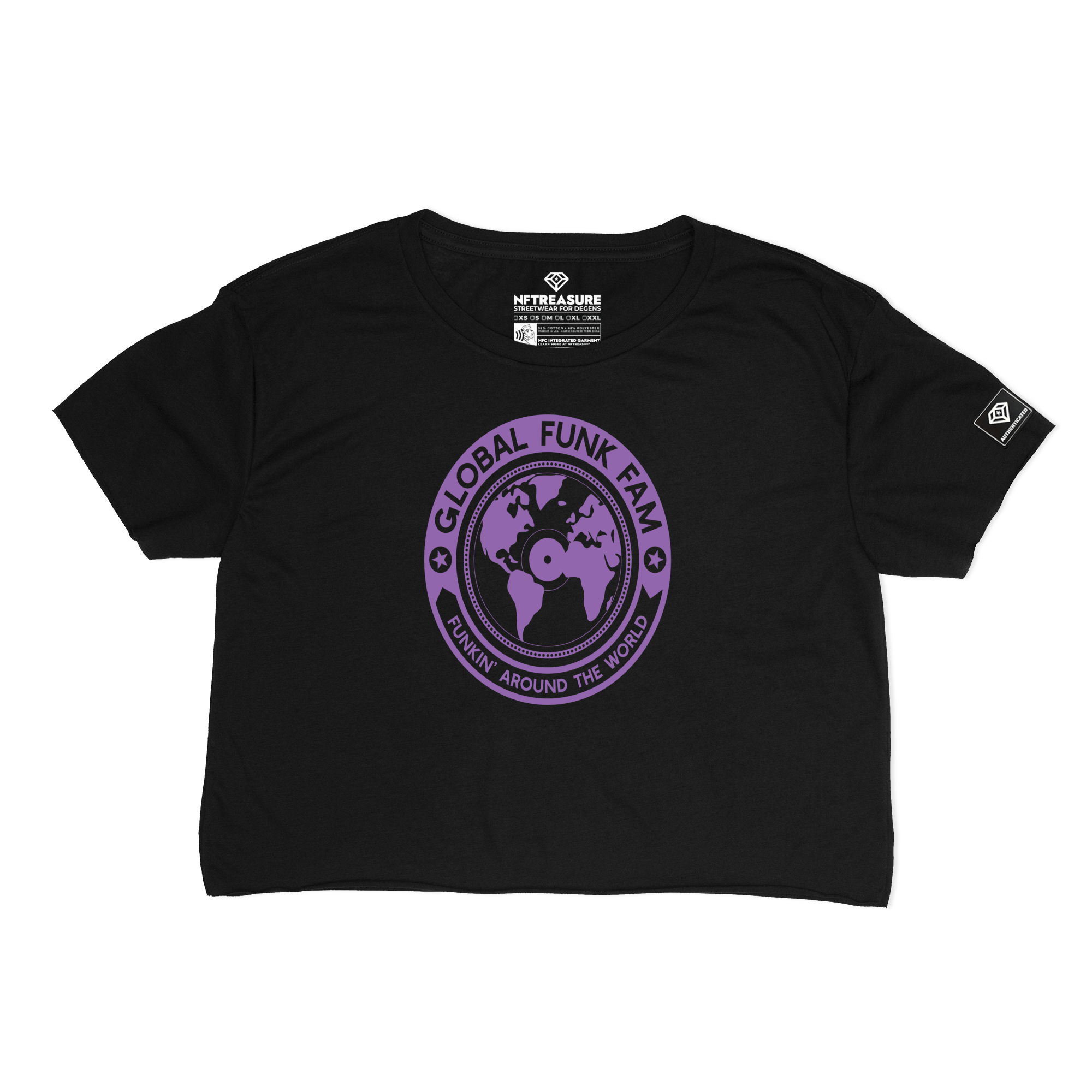 GFF Purple Logo Crop Top