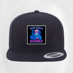 Male Tech Savvy Boomer Flat Patch Hat