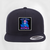 Male Tech Savvy Boomer Flat Patch Hat