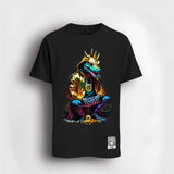 BTC Crocodile with golden hoodie