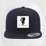ChainGPT Dark Robot Flat Patch Hat