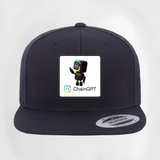 ChainGPT Dark Robot Flat Patch Hat