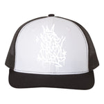 Pure Degen Tag style Graffiti Snapback Cap Whiteout