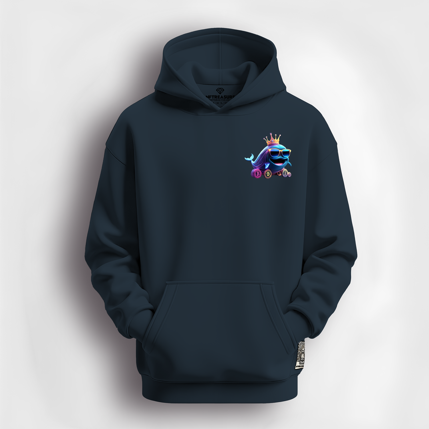 Navy-Hoodie-BTCWhale-Front