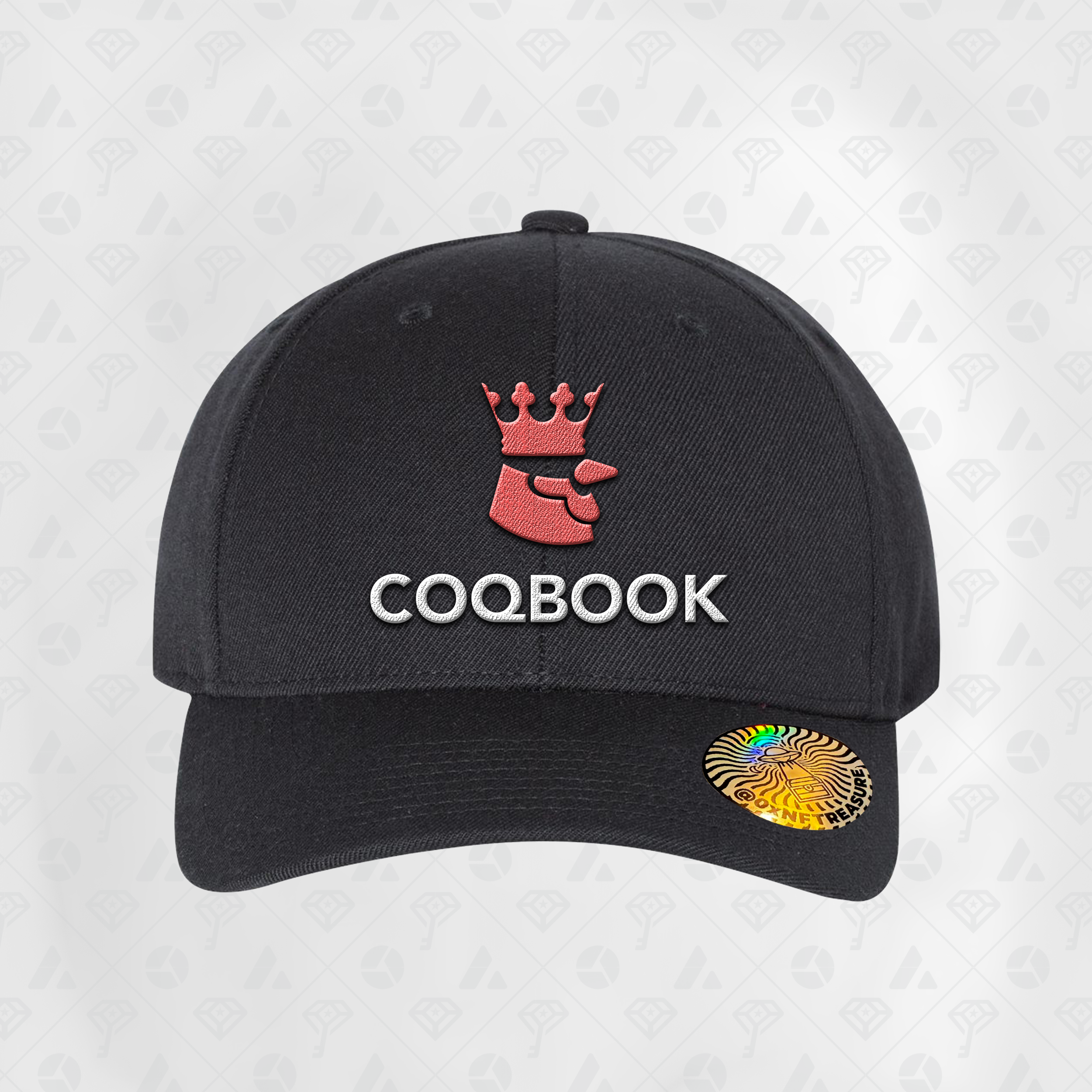 COQBOOK (full panel, embroidered snapback)