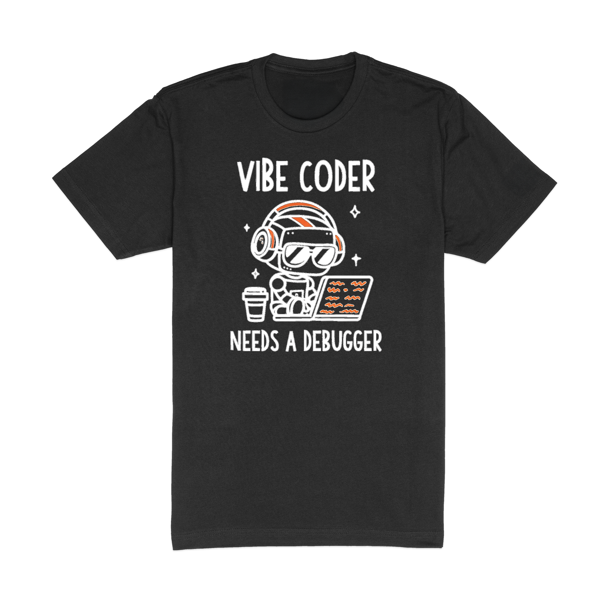 Vibe Coder Needs Debugger Tee - Navy