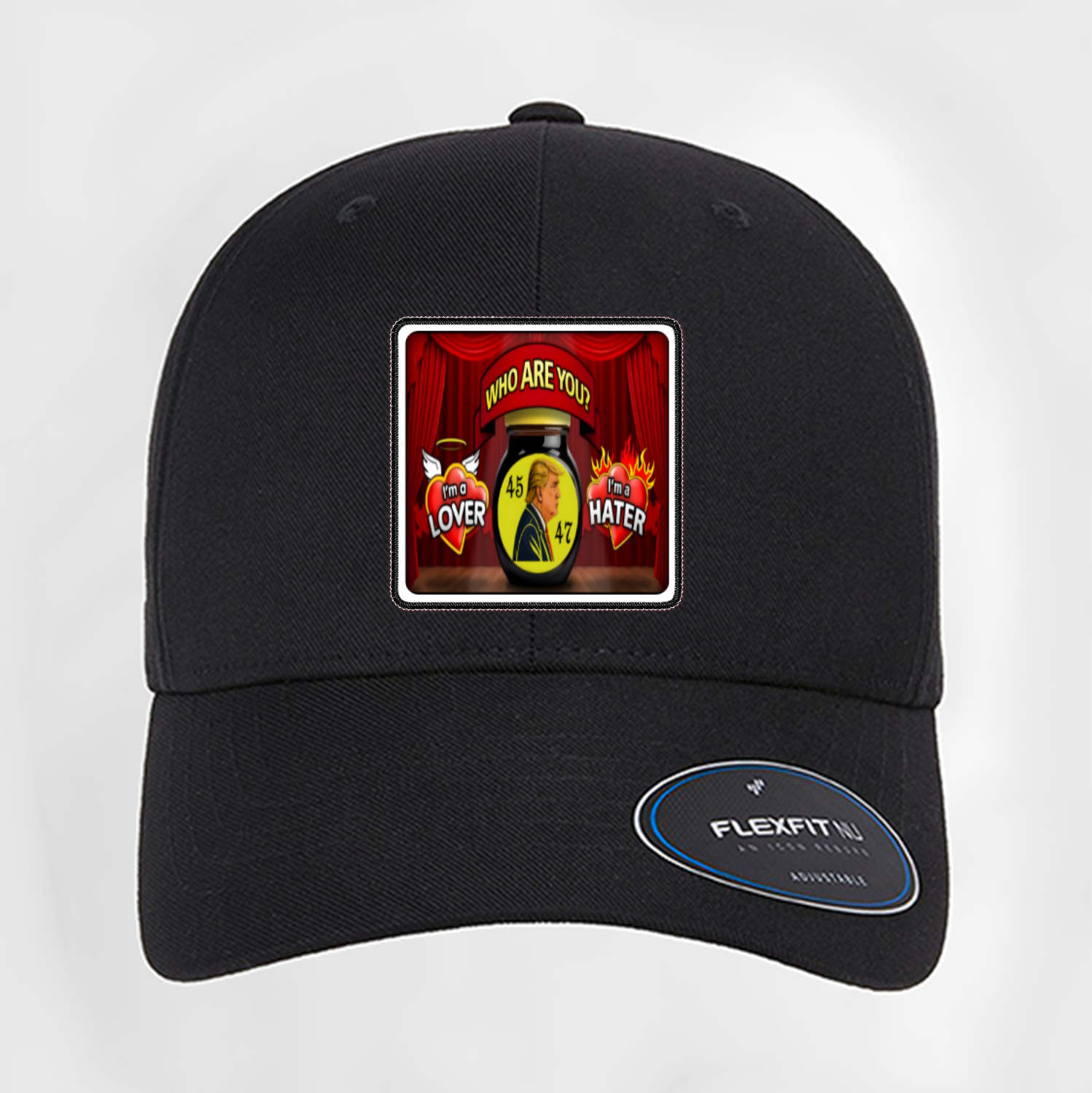 Who Are You? Lover or Hater Trump Curved Patch Hat