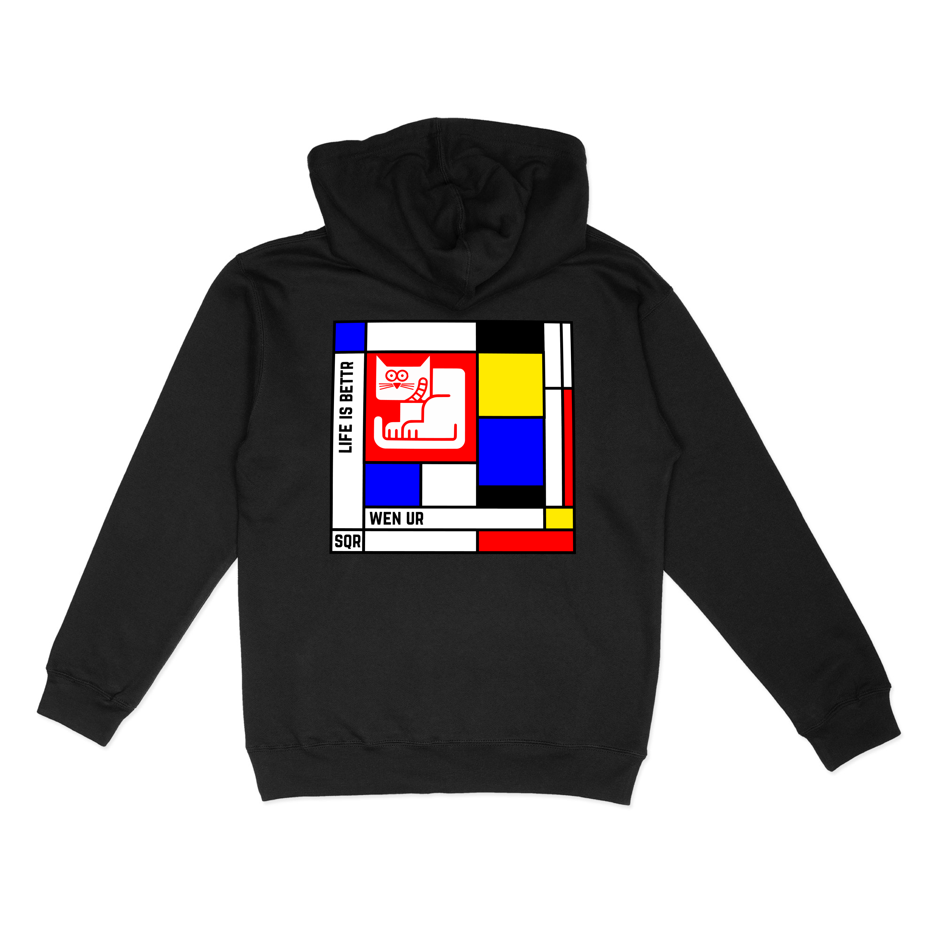 $SQRCAT Mondrian Cubism Hoodie