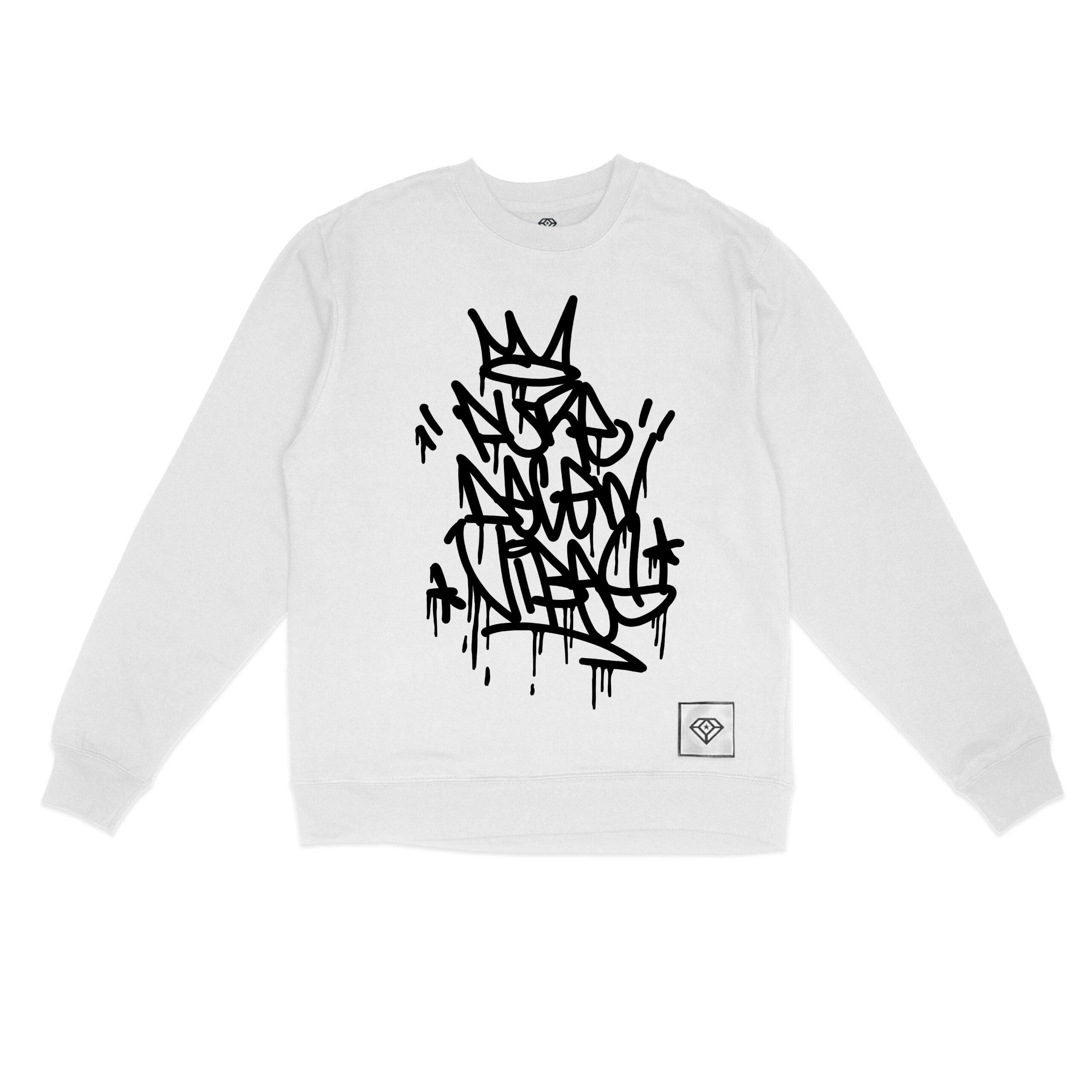 Pure Degen Tag style Graffiti Sweatshirt