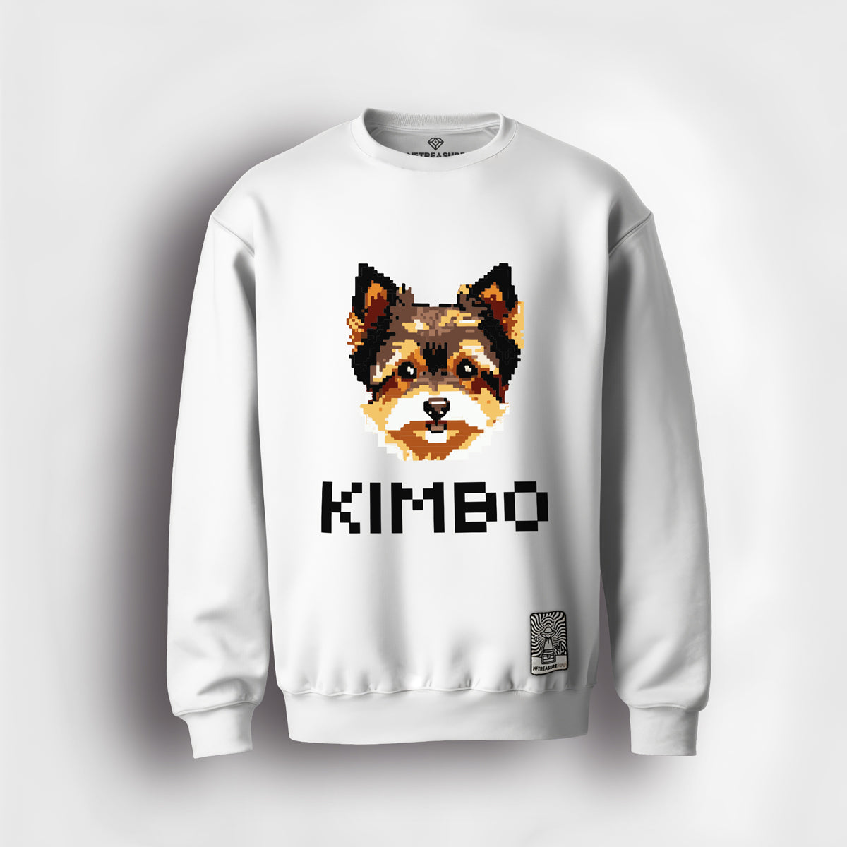 Kimbo-Head-White-Sweater-NFTreasure-Front