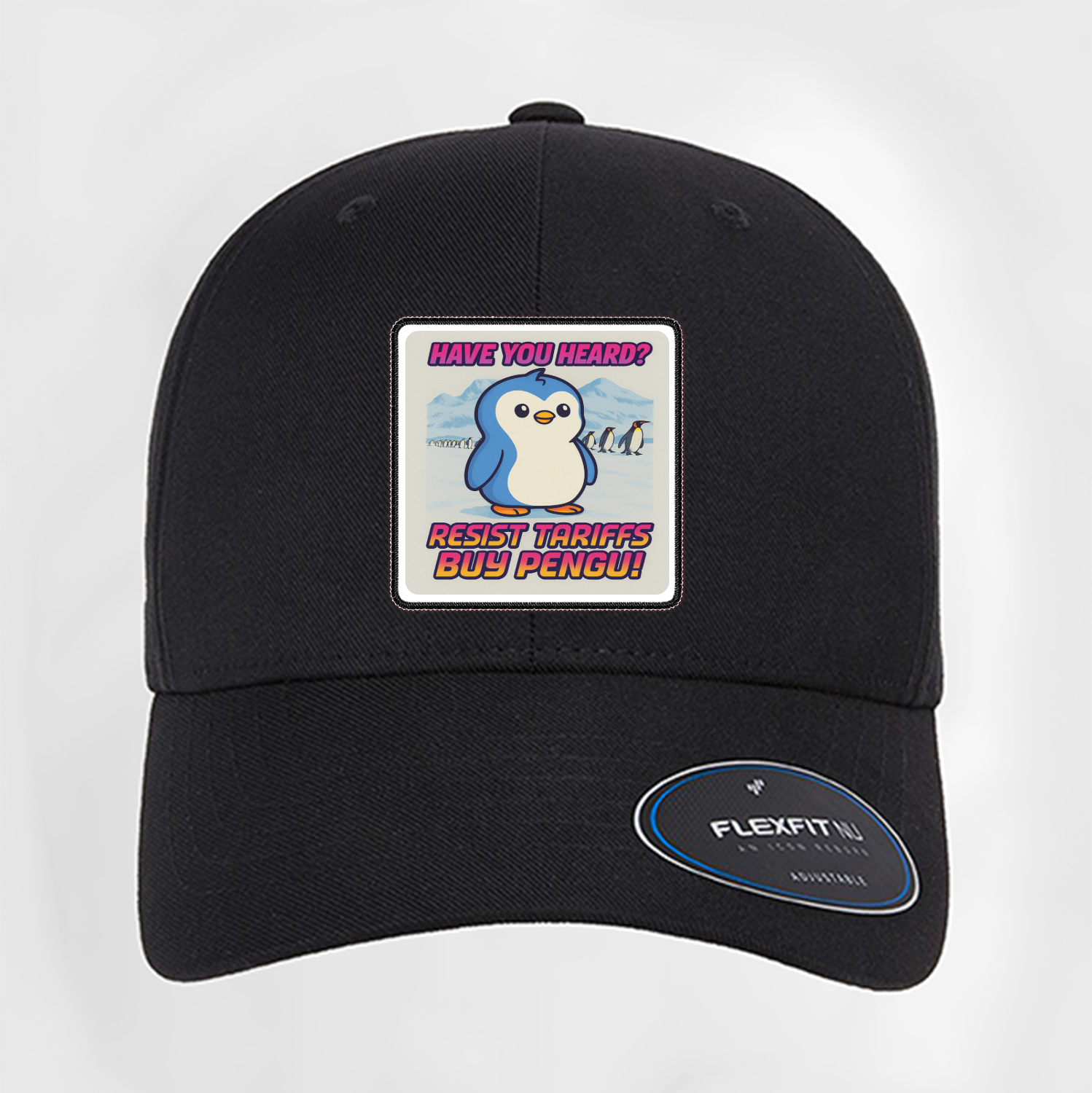 Resist Tariffs Buy PENGU Curved Patch Hat