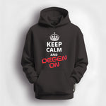 keep calm and degen on hoodie