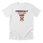 Chronically Offline Gang Tee - white-flat