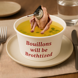 Bouillons Will Be Brothtized Large Wall Art Canvas