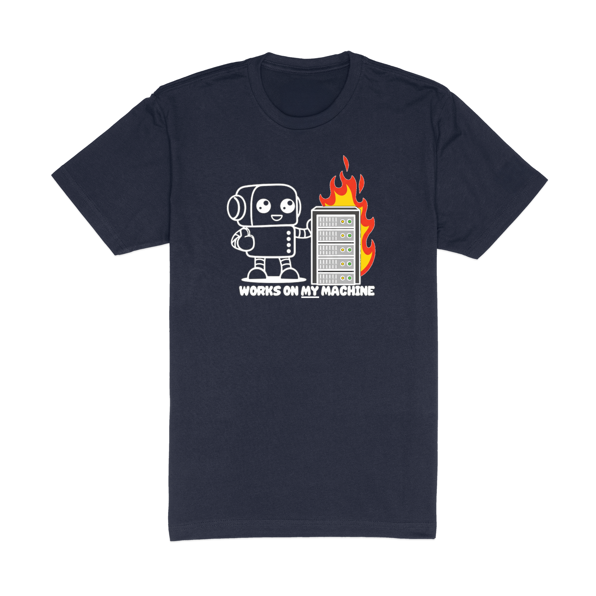 Works On My Machine - Navy T-Shirt
