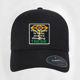 The Future is Now Wearing TRESR Curved Patch Hat