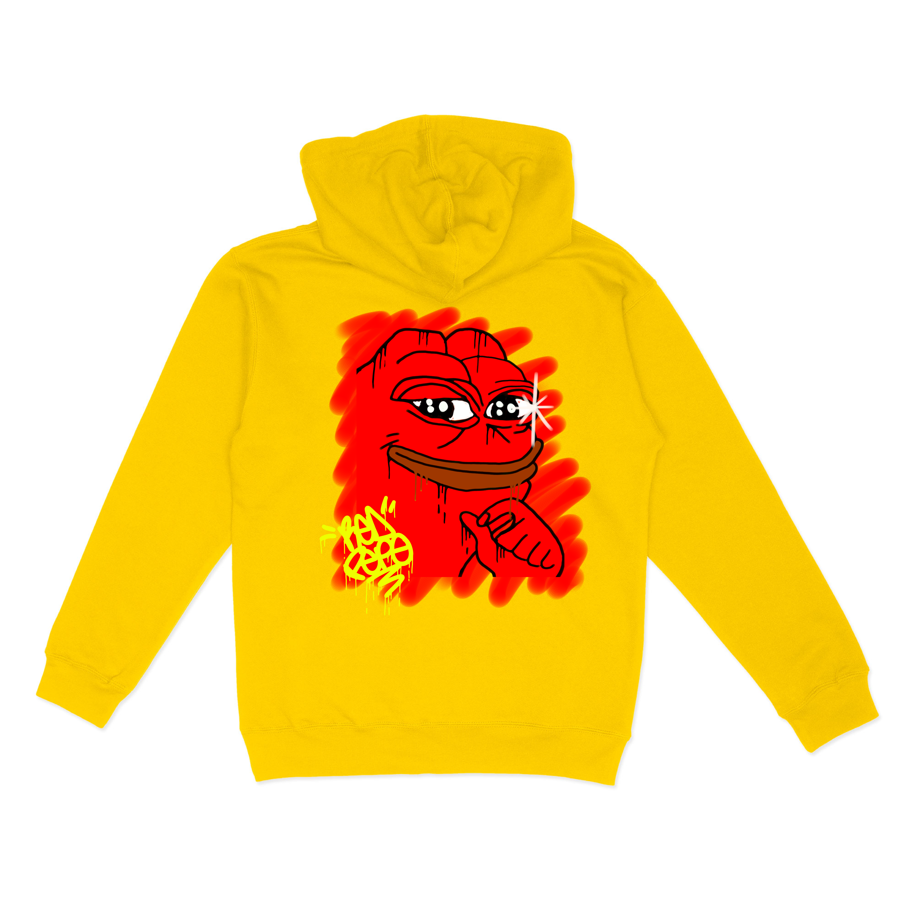 Red Pepe Gud Graffiti Hoodie