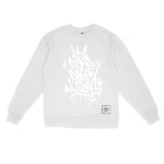 Pure Degen Tag style Graffiti Sweatshirt Whiteout design
