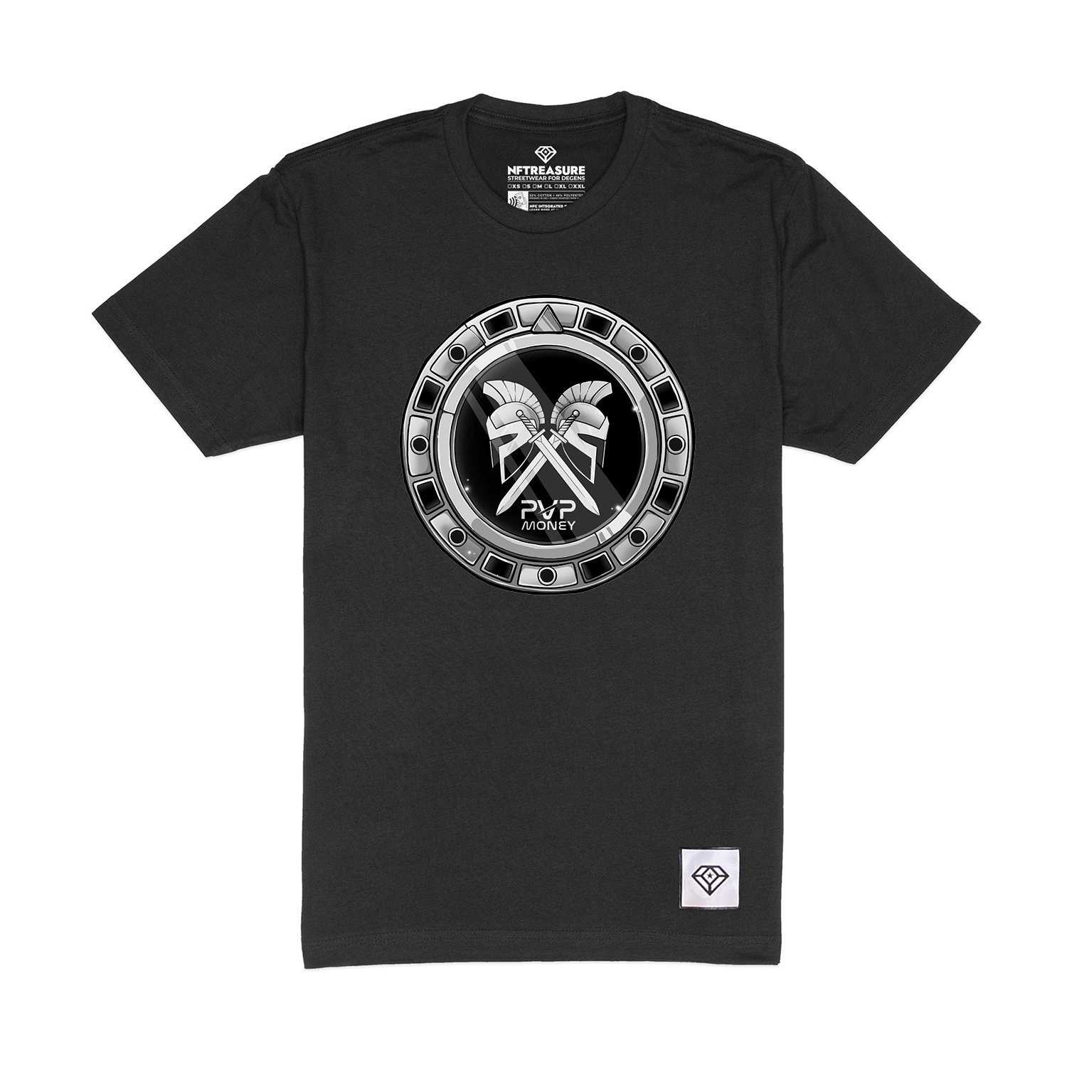 PVP Money Logo 2 Tee - Silver