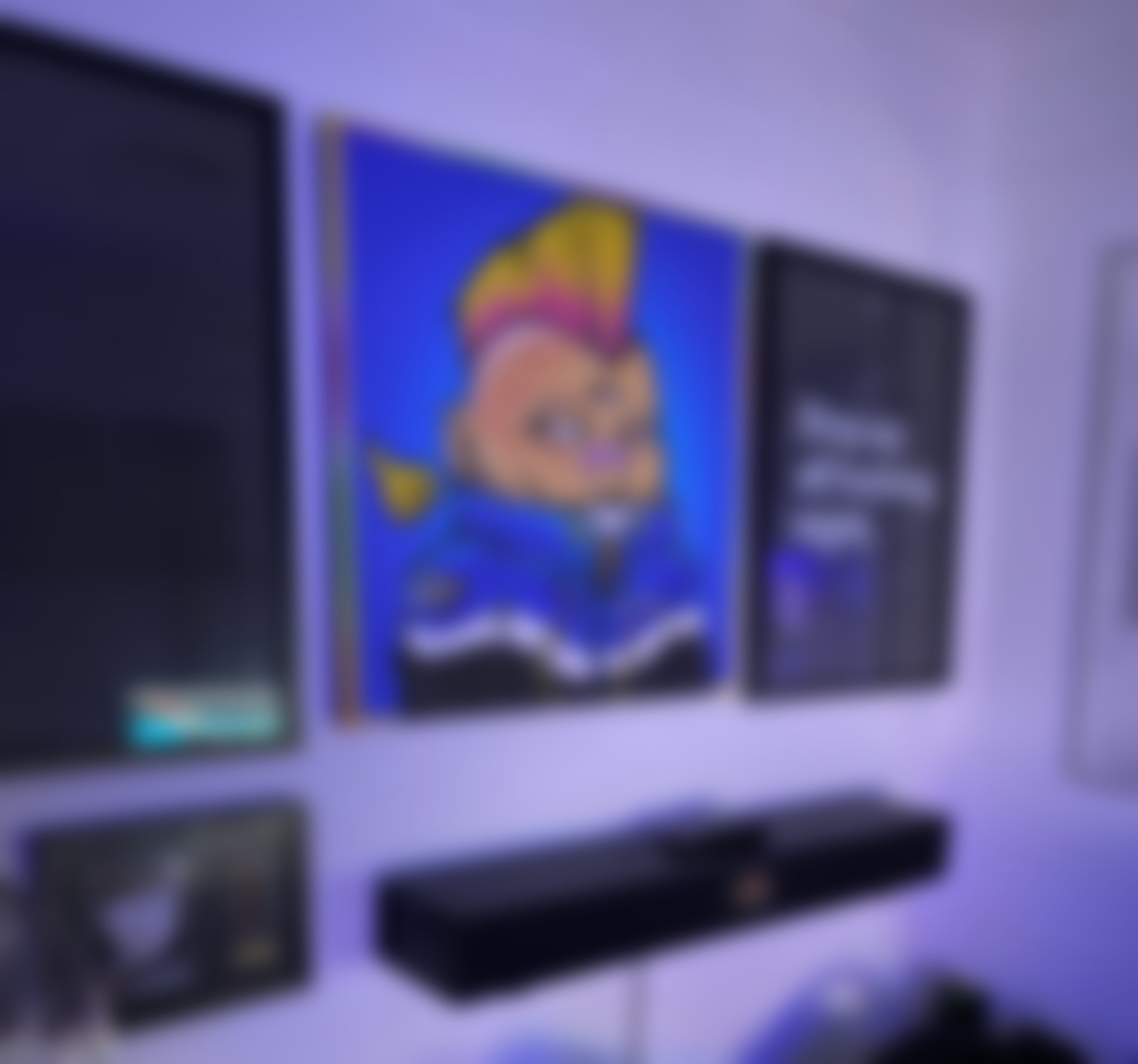 Customer photo (design blurred)