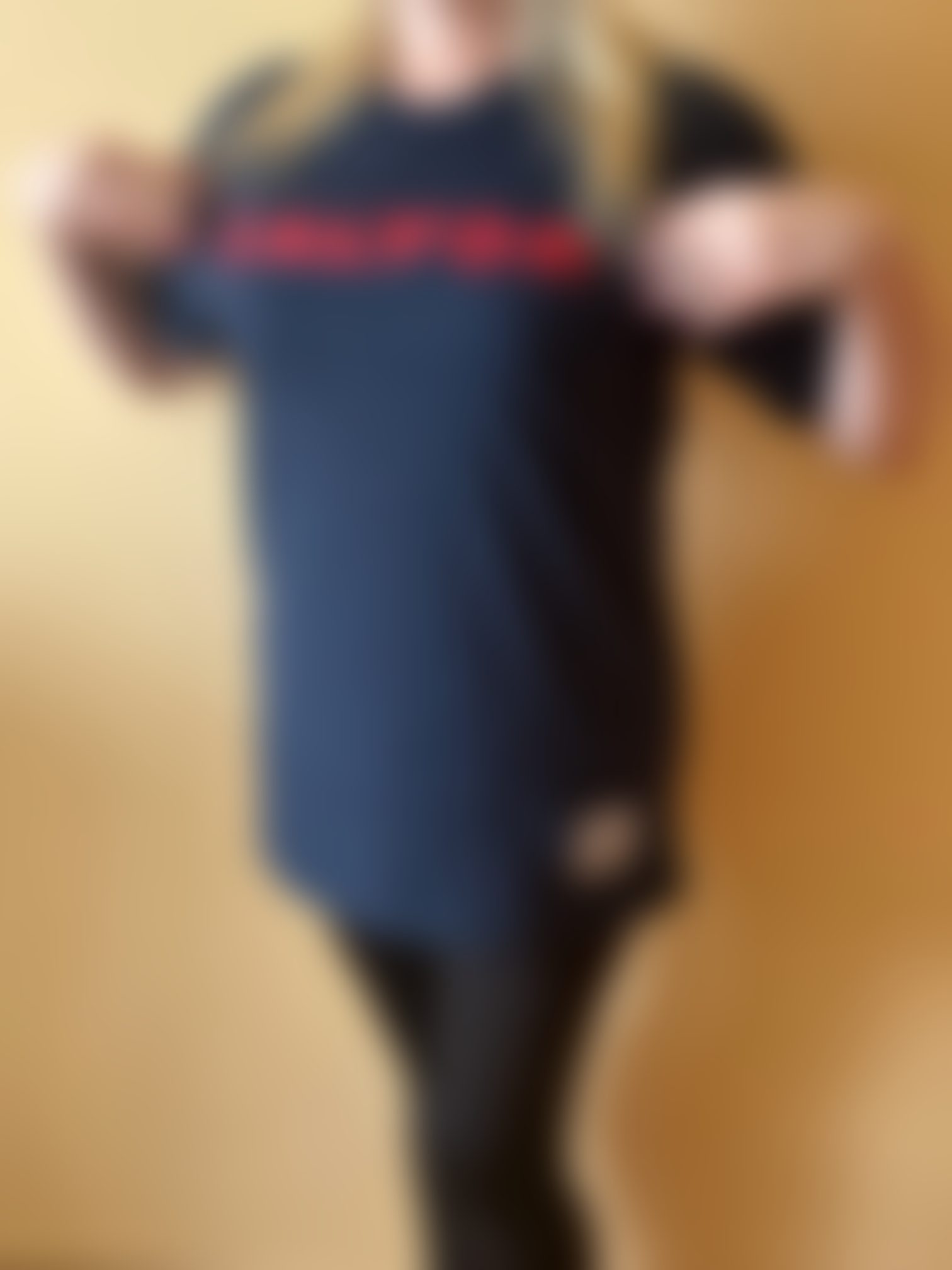 Customer photo (design blurred)