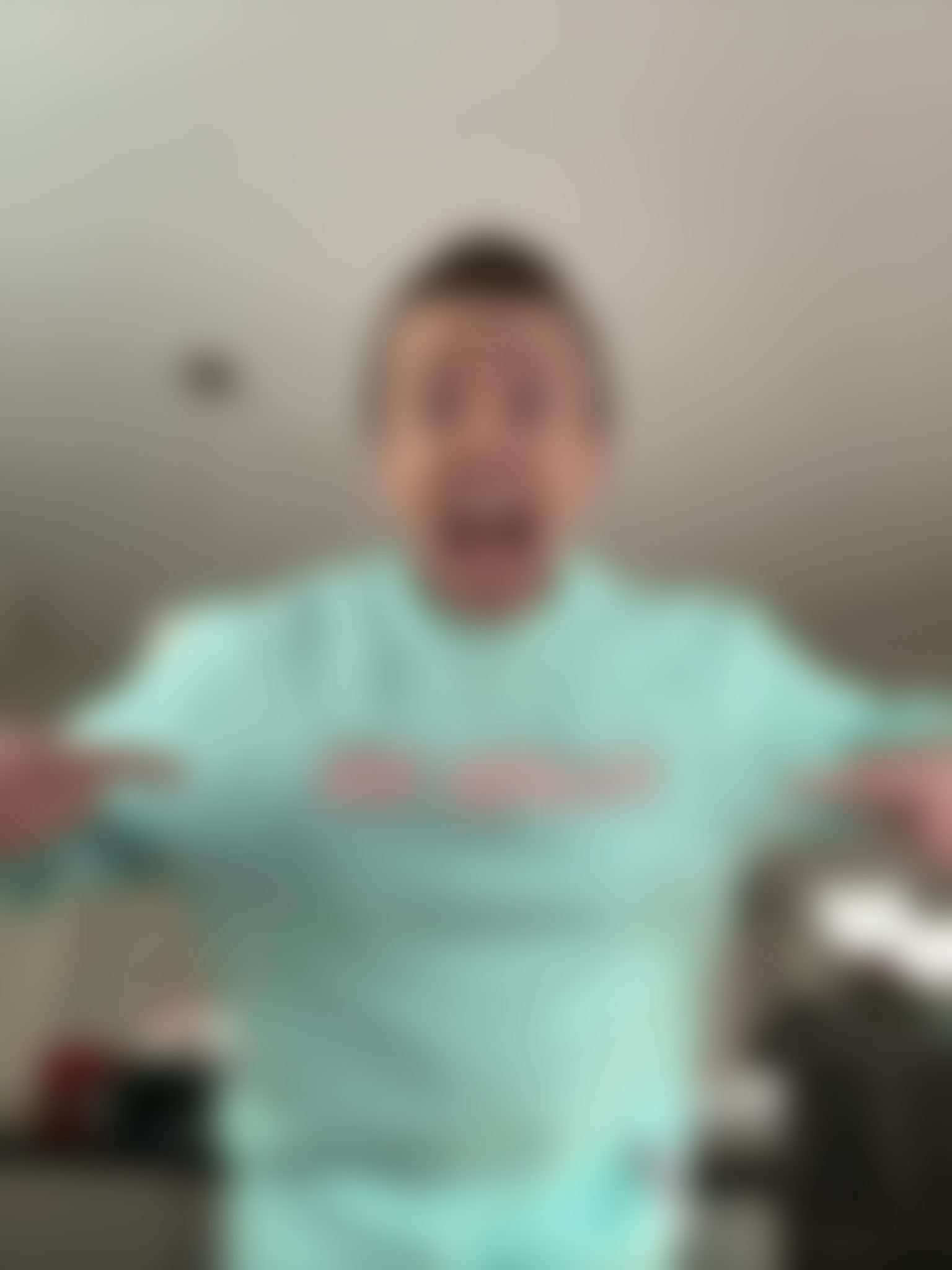 Customer photo (design blurred)